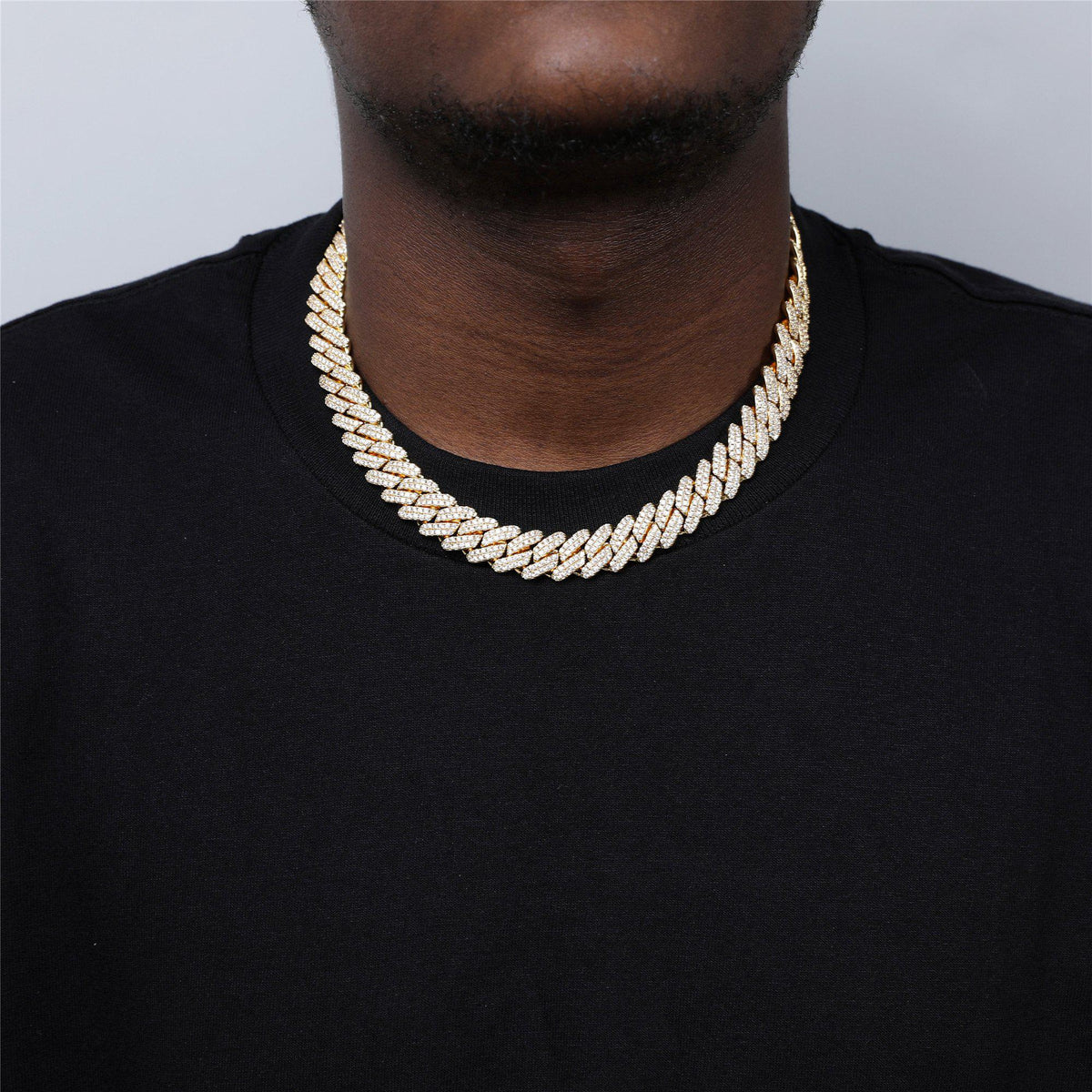 ICED OUT - 12mm Diamond Prong Cuban Link Chain - Icezzle