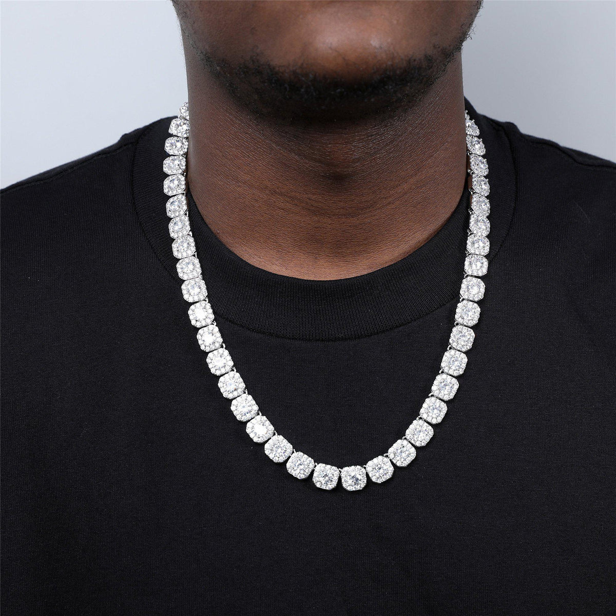 ICED OUT - 10mm Clustered Tennis Chain - Icezzle