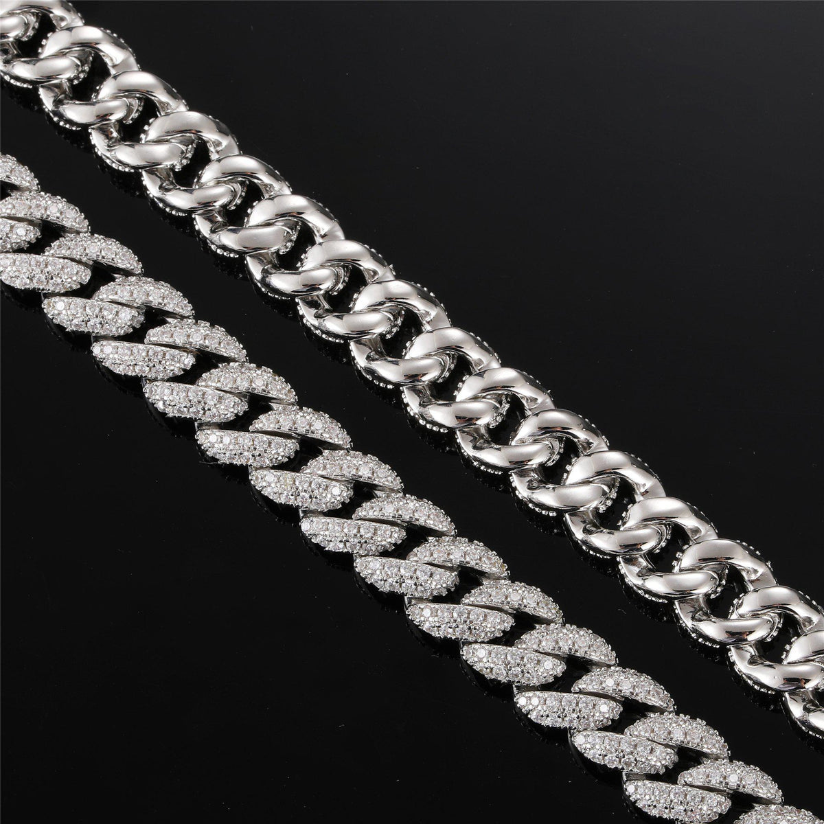 ICED OUT - 8.5mm Diamond Cuban Link Bracelet - Icezzle