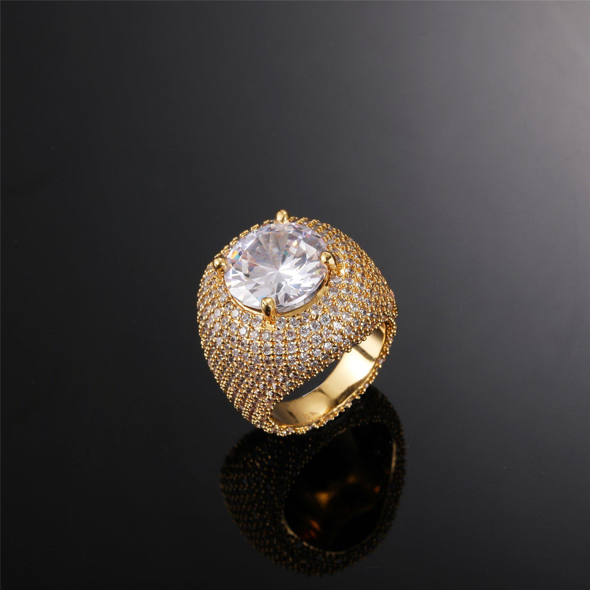 Diamond Clustered Band Ring - Icezzle