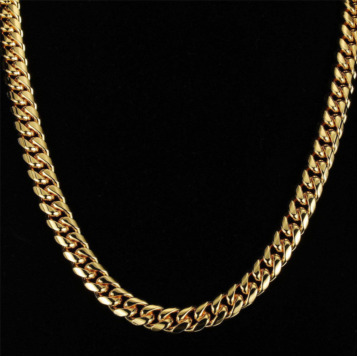 ICEZZLE -12mm Miami Cuban Link Chain - 18k Gold / White Gold - Icezzle