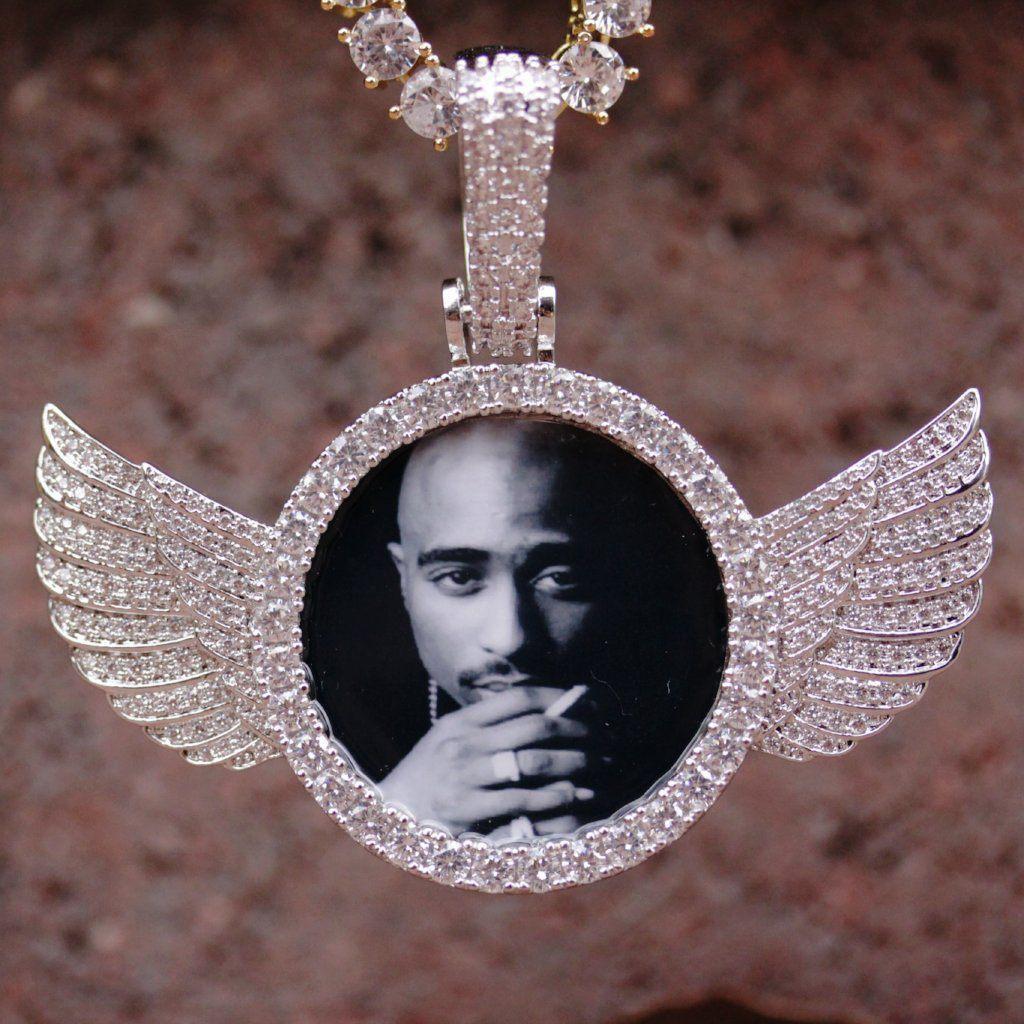 Iced Wings Custom Picture Pendant - Icezzle