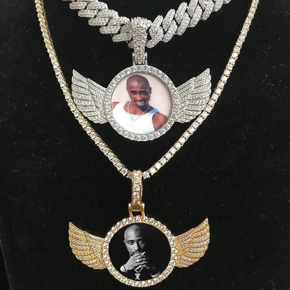 Iced Wings Custom Picture Pendant - Icezzle